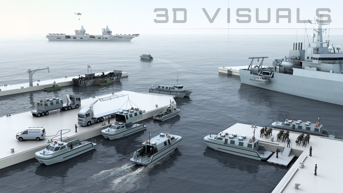 Vahana Royal Navy Workboat CGI visualisation